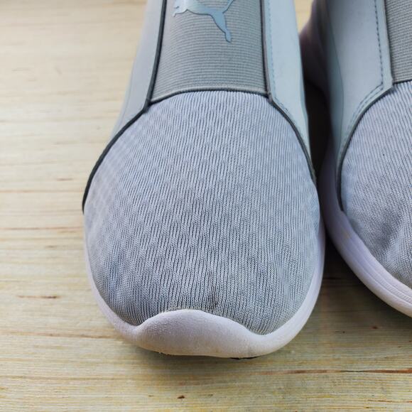 PUMA | Rebel Mid | Light Grey | Womens Cross Trainer Slip On Sneaker | Size 8 - Picture 7 of 7